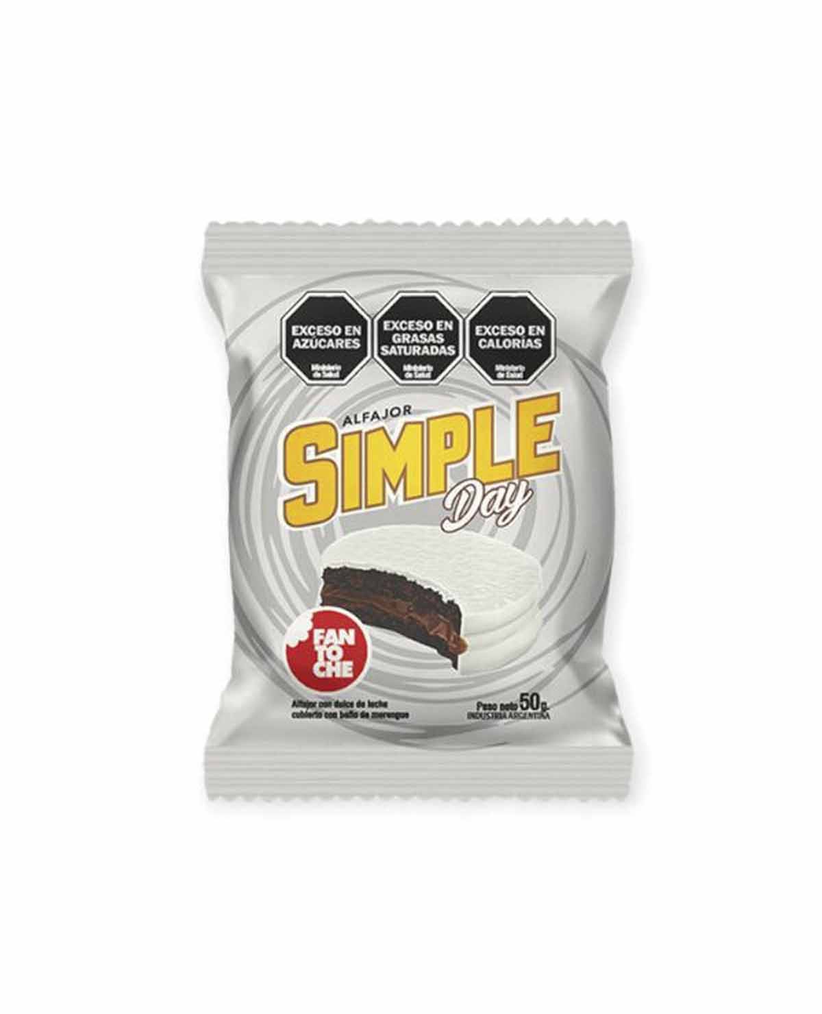 Alfajor Fantoche Simple Day x 50 Gr